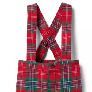 Janie & Jack - Red Plaid Suspenders